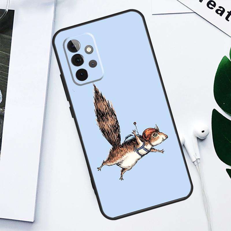 Cute Animal Squirrel For Samsung Galaxy A34 A54 A14 A13 A23 A33 A53 A73 A51 A71 A12 A22 A32 A52 Phone Case