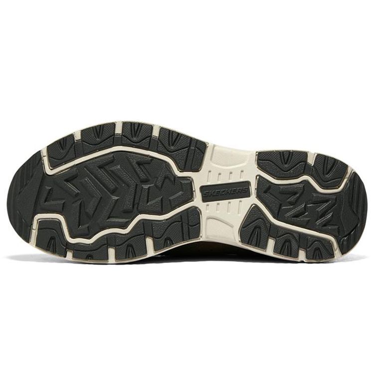 Skechers Oak Canyon Slip-On Cowhide Fabric Sports Comfort Thickened Fleece Warm Low-Top Casual Shoes Men sneakers Brown Black 237283C-CHBK