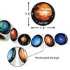 100-500 Pièces Autocollants Ronds Univers Espace Extérieur Système Solaire Terre Mars Jupiter Planète Bricolage Scellage Fête Autocollants Papeterie