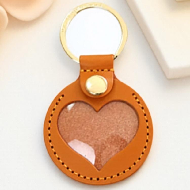 Sentimental Pet Hair Keepsake Keychain Portable PU Leather Design Pendant For Pet Owners And Thoughtful Gift