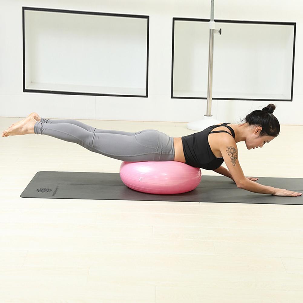 Donut Exercise Ball Workout Core Training Ball Swiss Stability Ball For Yoga Pilates Balance Training In Gym Office Classroom 50cm
