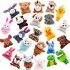 24pcs Mini Animal Plush Toy Set kawaii Animals Keychain Exquisite Decorative Items Small Stuffed Animal Birthday Gift for Friend