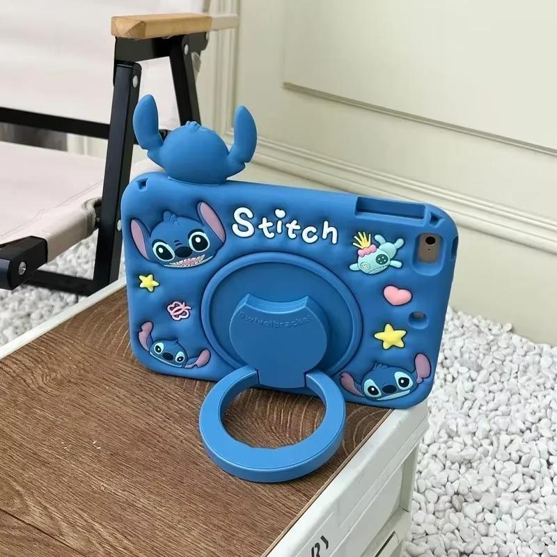 Cute Cartoon Stitch Silicone Stand Tablet Protective Case Samsung Galaxy Tab S6 A7 Lite A8 A9 Plus 8.7 11 T510 T290 8.0 Inth New
