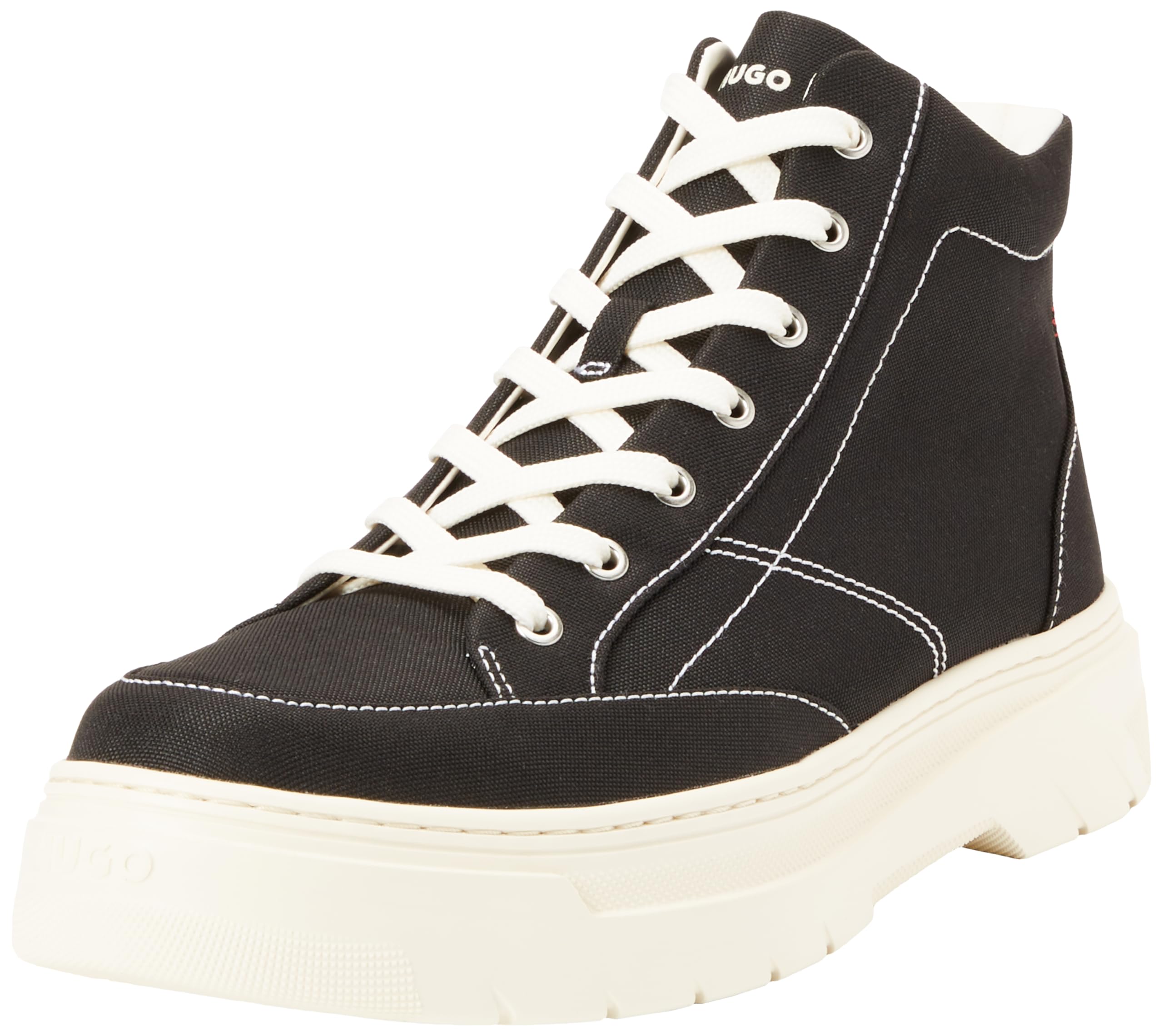 

Кроссовки Stack Logo Patch High Cut 42 Black [HUGO] Мужские чёрный