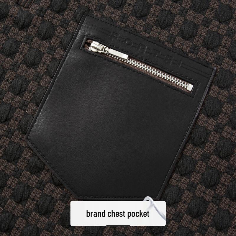 FORTEI Men's Textured Half-Zip Pullover Sweatshirt