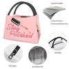 Geschenk für Nagelkünstler Lunchtasche Maniküre Manikürist Thermokühltasche Tragbar Picknick Nägel Nagellack Pedikürist Leinwand Lebensmittelbox Tasche