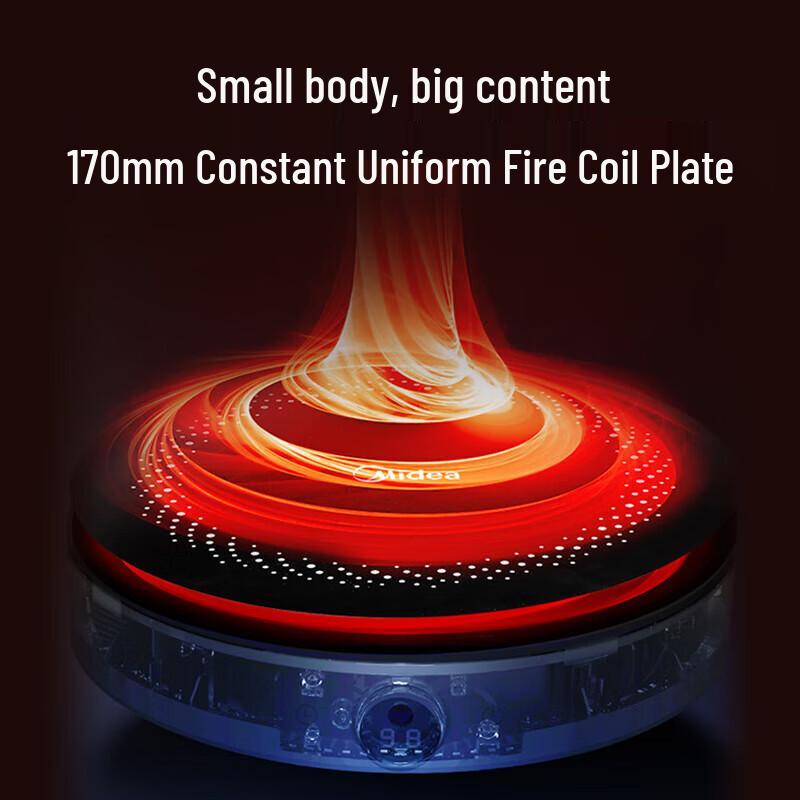 Midea 2200W Compact Induction Cooker CN Plug (adapter Included)