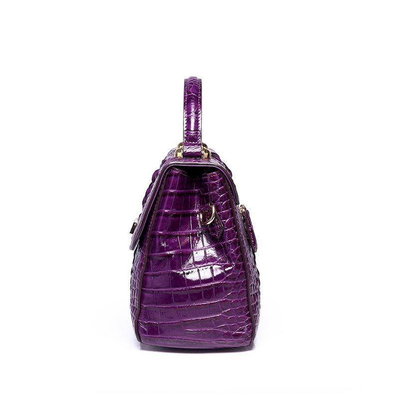 Borsa da donna con fantasia coccodrillo, borsa a tracolla da donna in vera pelle, borsa a mano in pelle bovina primo strato, borsa da donna in pelle di coccodrillo in vendita diretta
