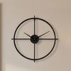 Simple Art Wall Clock Living Room Fashion Round Wall Watch Creative Metal Silent Hanging Clock Home Decoration Accessories
