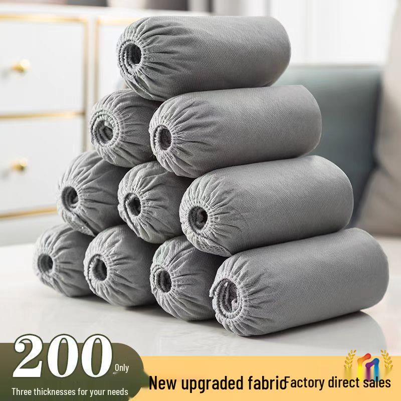 

Disposable Extra Thick Non-Woven Non-Slip Shoe Covers for Home, Workshops, and Computer Rooms Extra Thick Non-woven, 2 Pieces