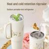 Floral Whisper Pure Titanium Insulated Dual-Drink Cup