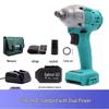 Large Brushless Impact Wrench with Lithium Battery for Scaffolding