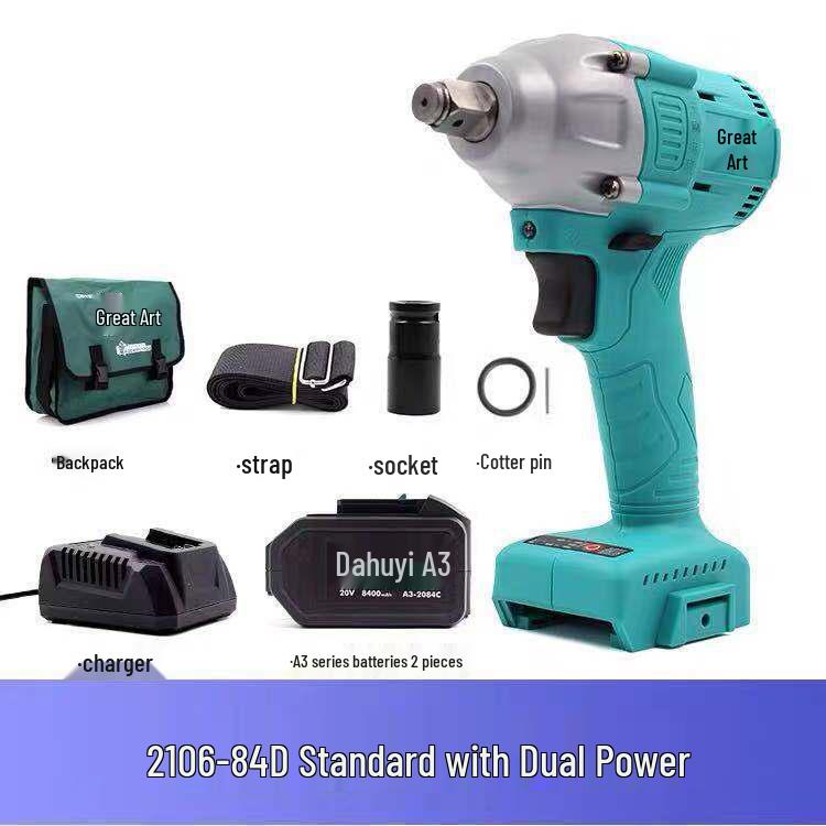 Large Brushless Impact Wrench with Lithium Battery for Scaffolding