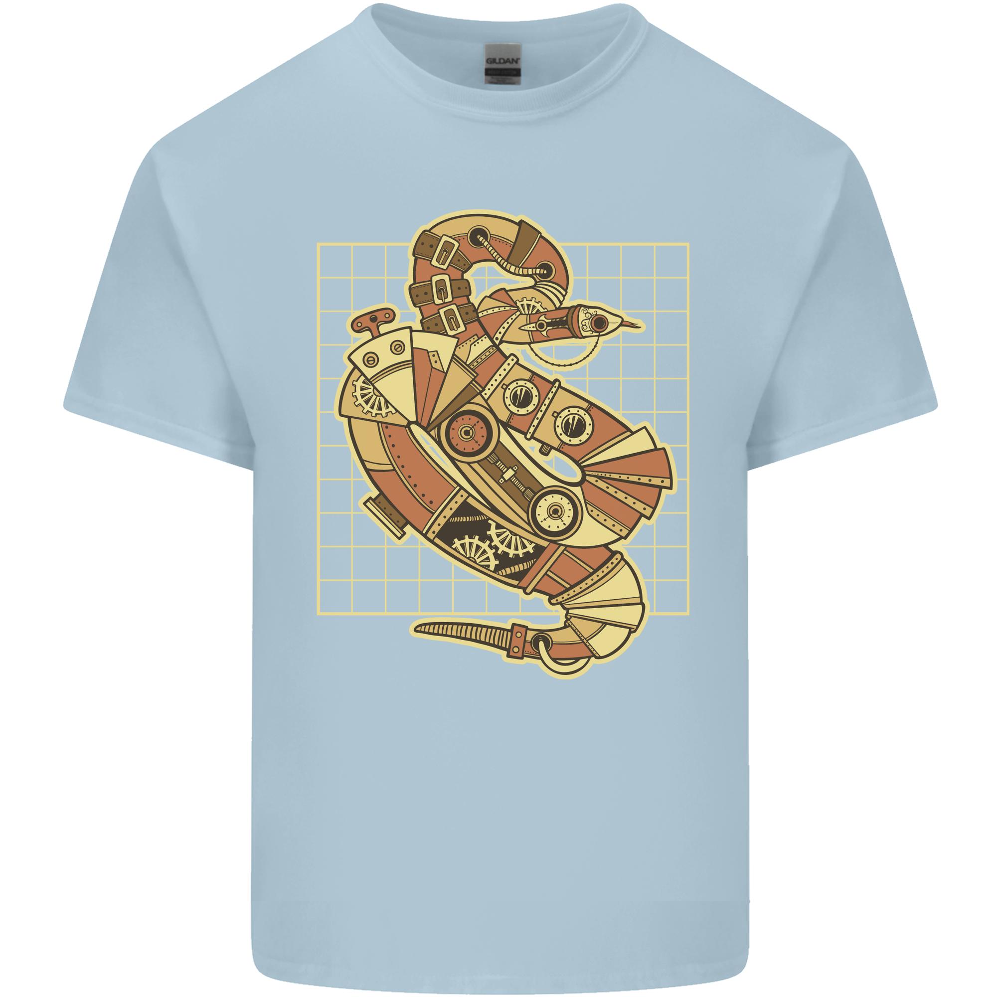A Steampunk Snake Reptiles Unisexs Light Cotton TShirt S