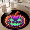 1 Stück Kürbis Halloween Büro Runder Teppich, Innenmatte Geeignet Für Büro, Unter Bürostühlen Schlafzimmer Wohnzimmer Heimdekoration, Raumdeko, n80