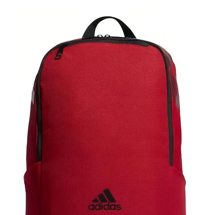 Adidas Logo Casual Sports Large Capacity Zipper Backpack Unisex Backpack Red EE1092