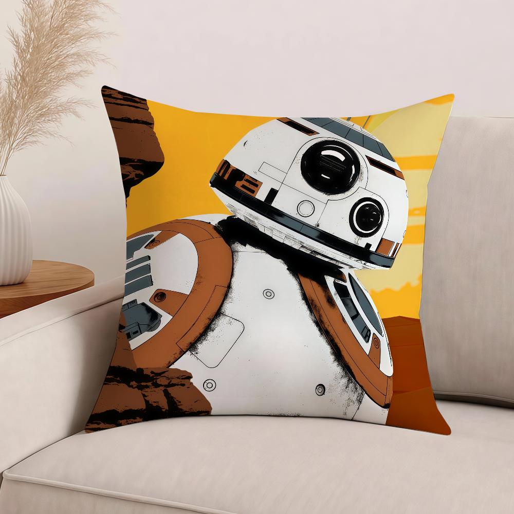 Movie S-Star W-Wars Darth V-Vader Baby Y-Yoda Pillow Case Office Cushions Suitable For Sofa Car Bedroom Decorative Cushion Cover