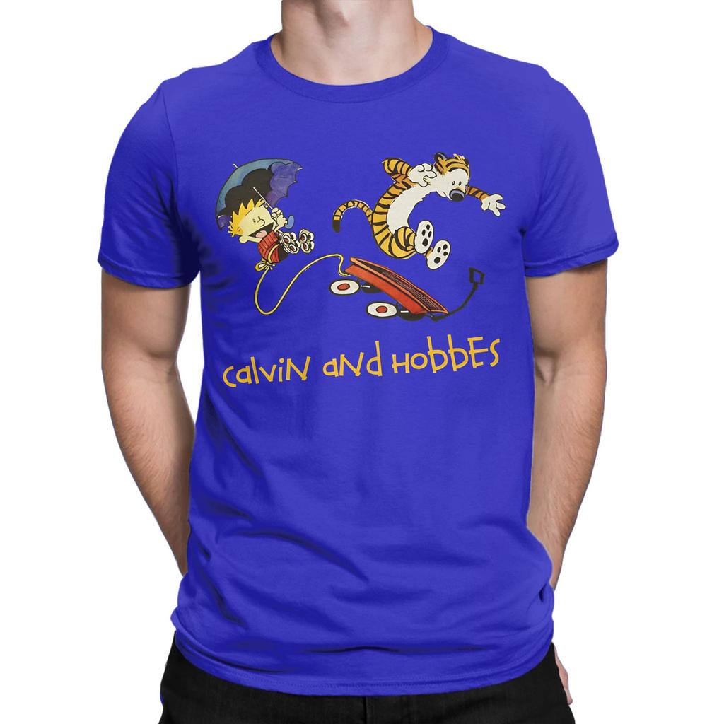 Calvin And Hobbes Graphic American Comic Novelty Graphic 100 Cotton Tshirt Calvin Tees Tops For Unisex
