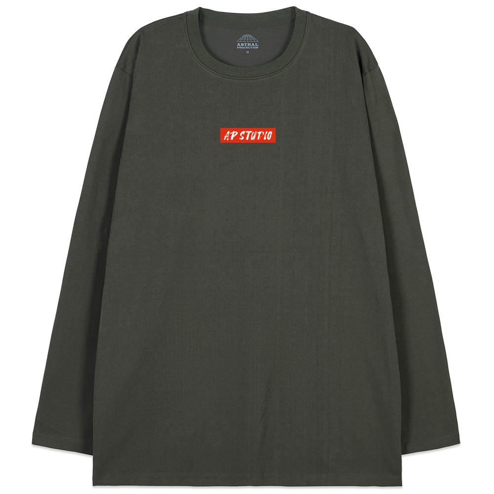 Astral Projection Ap Studio Oversized Long Sleeve T-Shirt_Khaki L