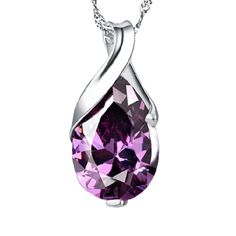 Women's Cross-Border Crystal Angel Tear Clavicle Chain Pendant - Japanese & Korean Style Valentine's Jewelry Gift