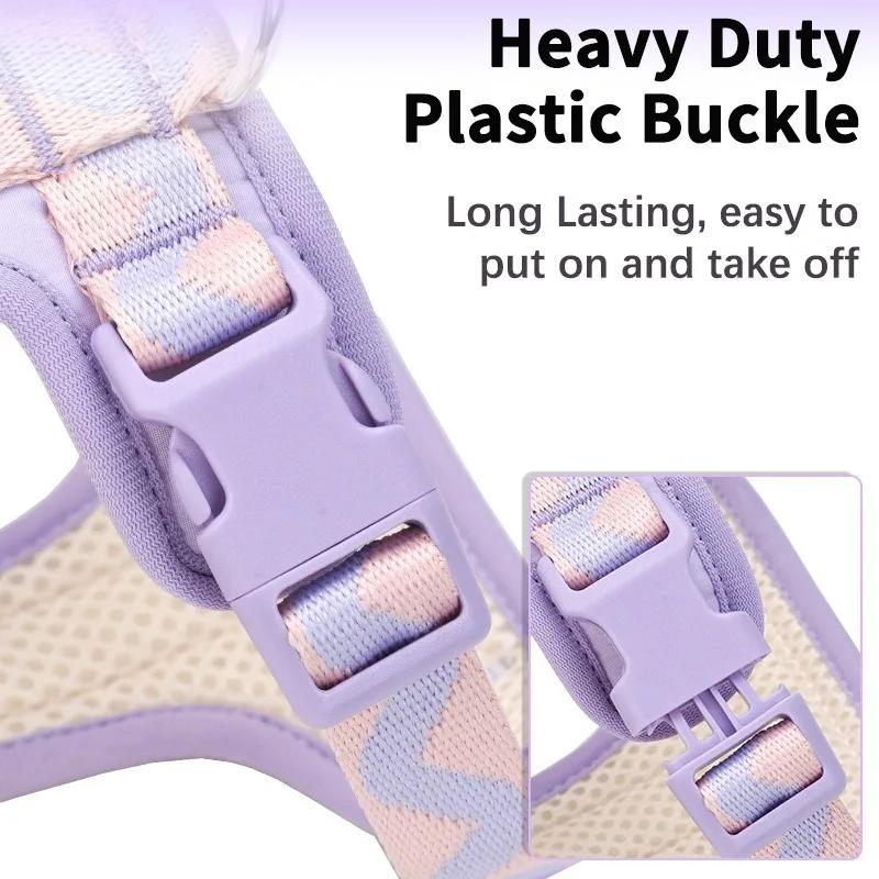 Dog vest style harness Adjustable Dog Harness Vest Anti Escape Leash Set Breathable Pet Chest Back Strap for Small Medium Large