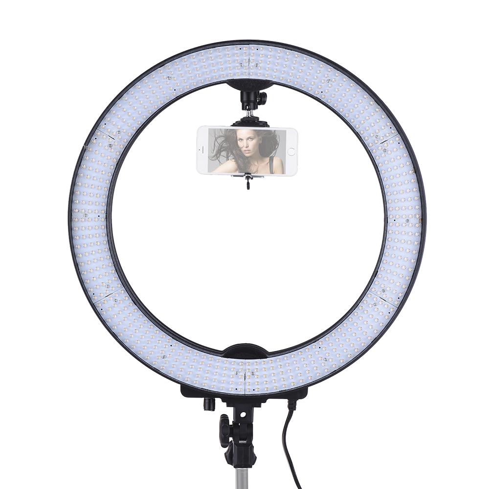 LA 650D 5500K 36W Ring Digital Photographic Studio Light with 600 LED Lights Stepless Adjustment W Color Filters and