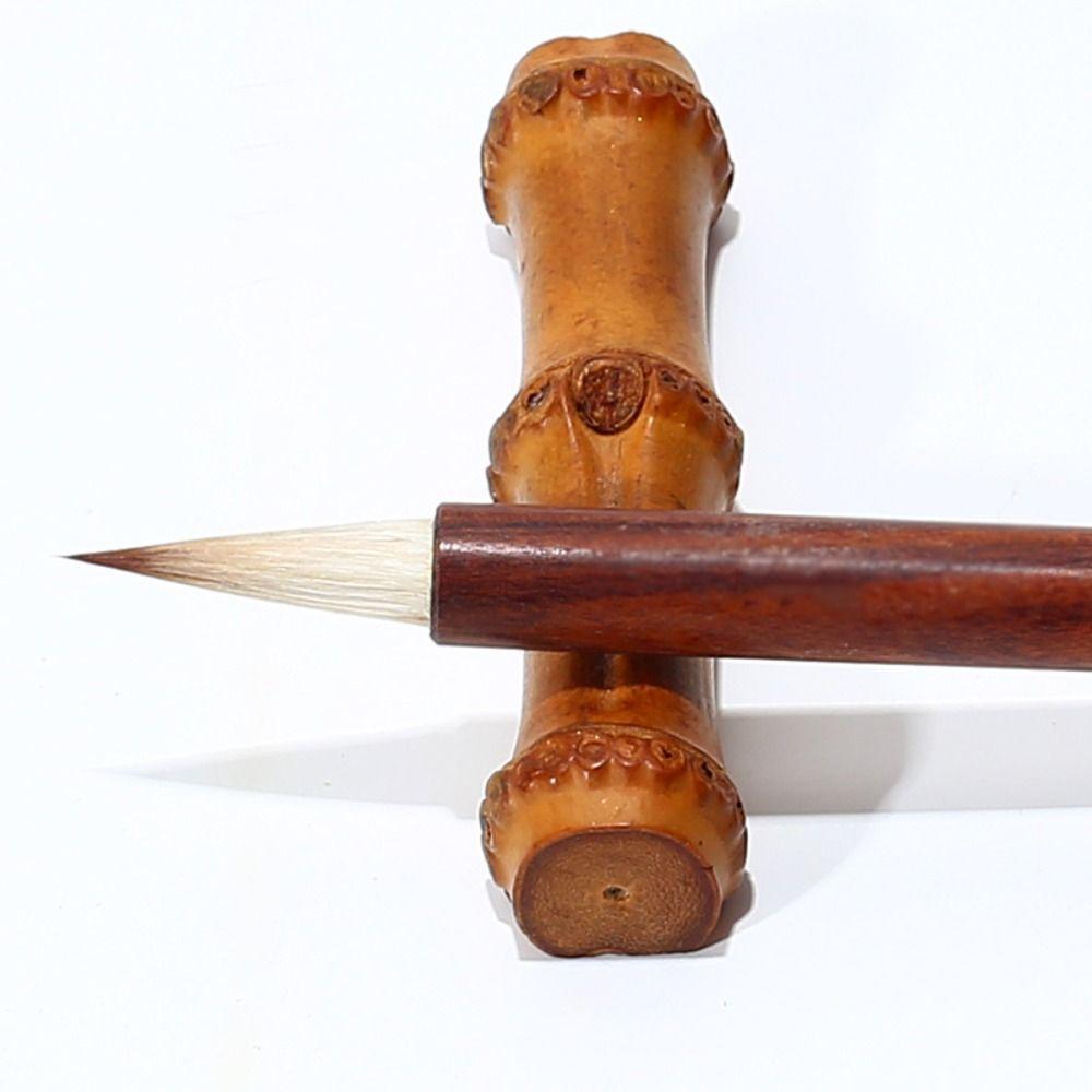 Painting Natural Bamboo Pen Rest Teahouse Penmanship Pen Stand  Art Supplies