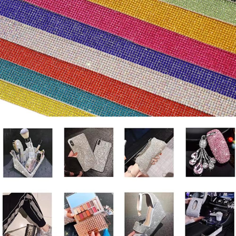 Self Adhesive Diamond Sticker DIY Clothing Accessories New Car Tablet Phone Decor Phone