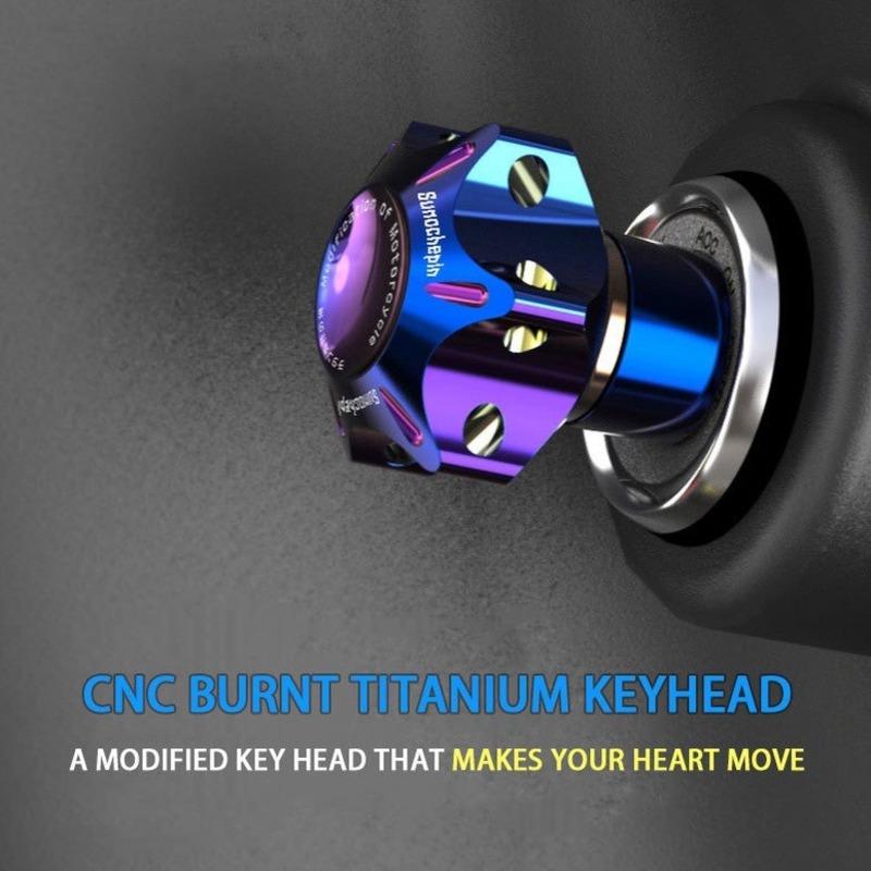 Motocykl uniwersalny brelok do kluczy zmodyfikowana osłona klucza CNC klucz Bit pokrowiec na główkę klucza ozdobny breloczek akcesoria samochodowe