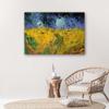 Canvas Print, Field of Wheat with Ravens - V. Van Gogh Reproduction