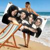 Tokio Hotel Band Print Beach Towel, Large Soft Quick Dry Towel for Beach Camping Swimming