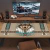 Indian Wolf Color Mouse Pad Large Gaming Table Cushion Non-slip Laptop Tablet Big Mousepad XXL Mat Mini PC Playmat With Lock Edge