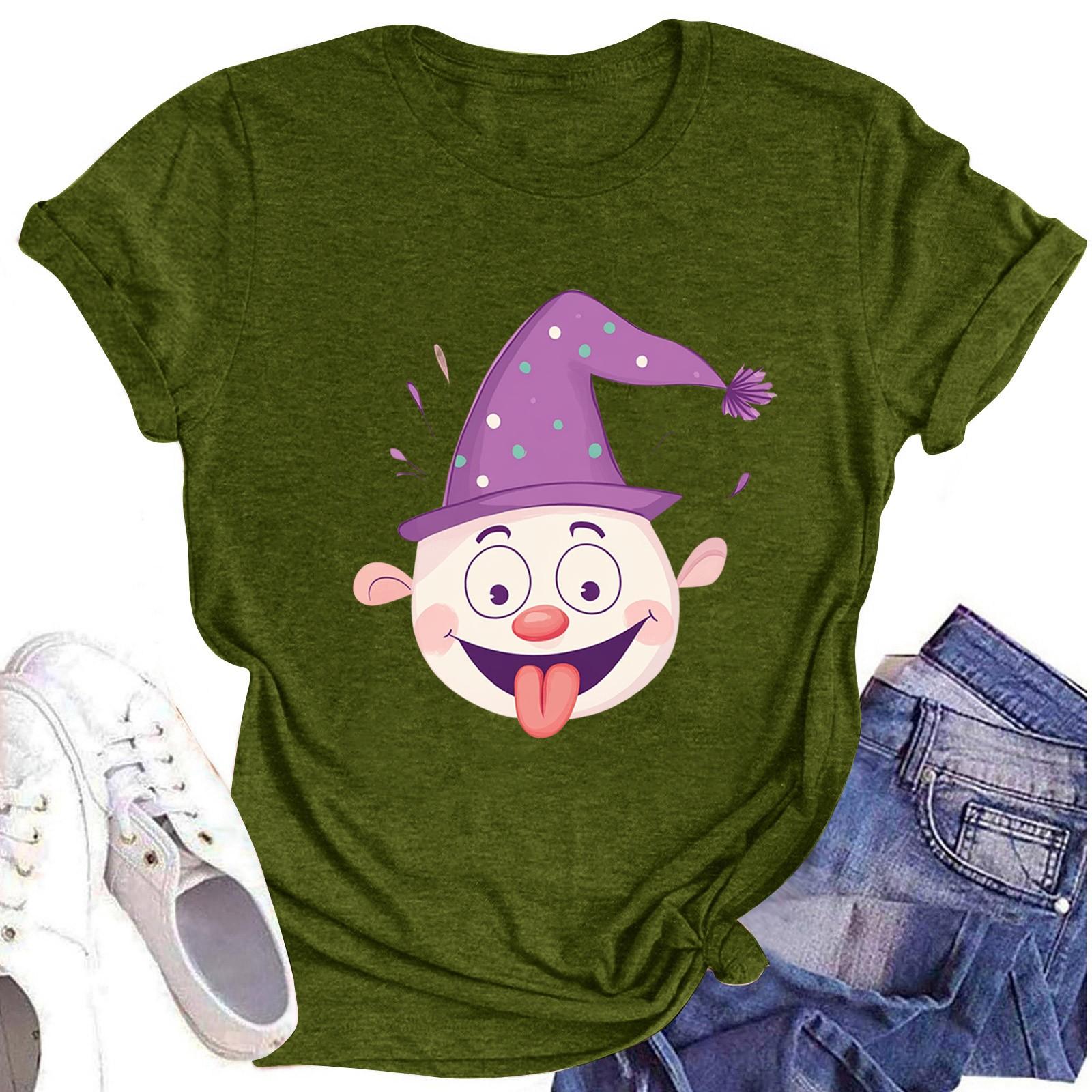 

Женская повседневная футболка с короткими рукавами и круглым вырезом с принтом и буквенным топом L армия зеленый