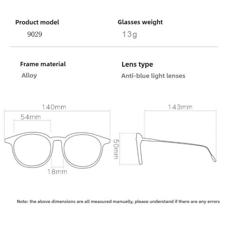Anti Radiation Eye  Glasses For Women Men Fashion Anti Blue Light UV400  Aesthetic Glasses Unisex Glass