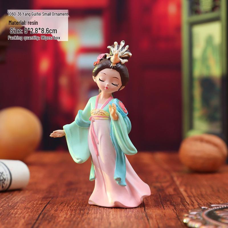 Ornamenti da scrivania con fanciulle cinesi retrò delle Quattro Bellezze - Regalo di compleanno creativo fatto a mano per amici e migliori amici