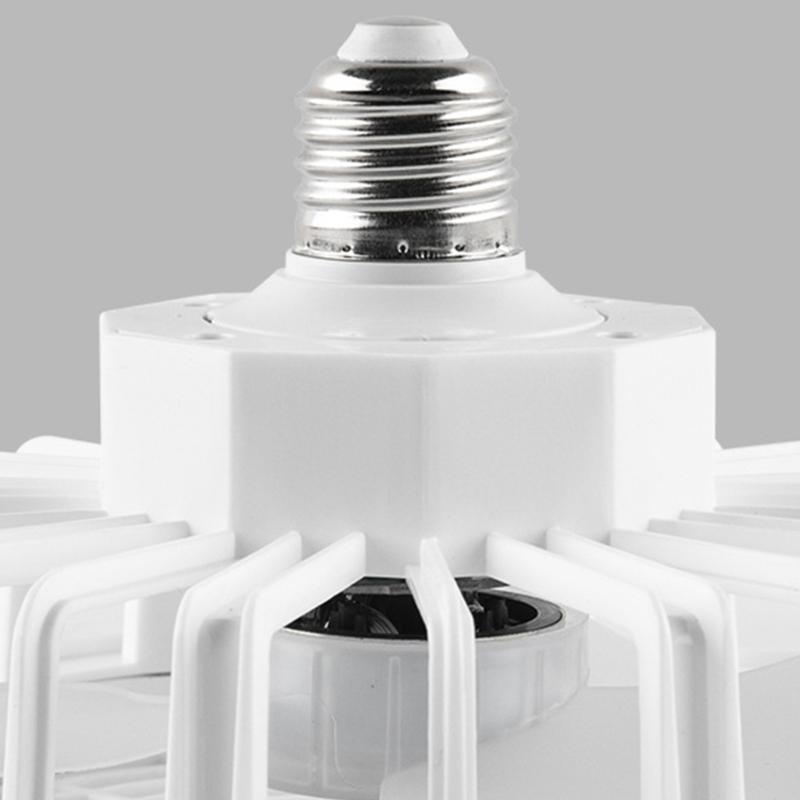 Ceiling Fan Light E27 Lamp Head Cooler Fan with Remote Control Adjustable Wind Speed for Study Bedroom Bathroom