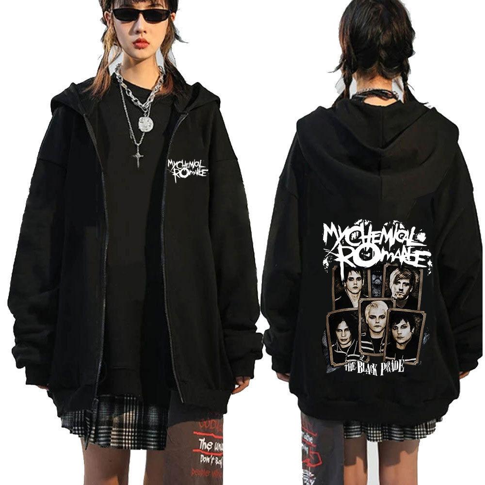 Chemical Romance Mcr Dead Zip свитер Black Parade Punk Emo Rock Zip Sweatshirt Men 3XL — фото 17