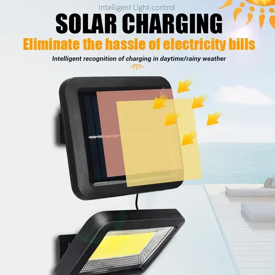 LED Solar Split Wall Lamp 3 Mode Waterproof Motion Sensor Lamps Garden Street Lighting Solar Lamp For Garage Security Wall Light