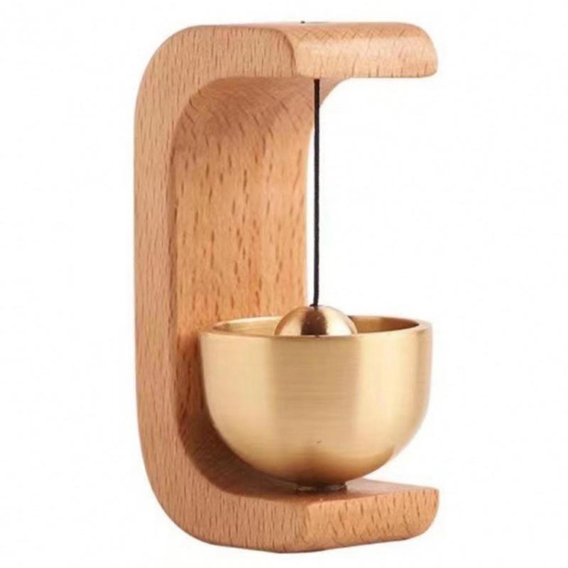Doorbell Wooden Wind Clock Game Wireless Doorbell Access Door Bell Decorative Wind Bell For Home Opening Home Decoration