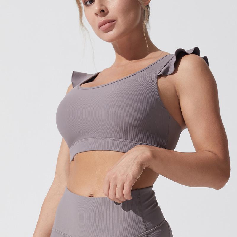 

Милый топ без рукавов для тренировок с подкладками - Женская молодежная мода, одежда для йоги Extra Large