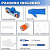 Upgraded Pool Vacuum Kit, 115cm Hot Tub Cleaner with Telescopic Pole, Brush and Mesh Leaf Bag, Pond Hoover Jet