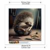 New Arrival 5D DIY Full Circle Diamond Painting "Hedgehog" Embroidery Cross Stitch Home Decor Gift