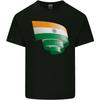 Curled India Flag Indian Day Football Mens Light Cotton T-Shirt Unisex T-Shirt
