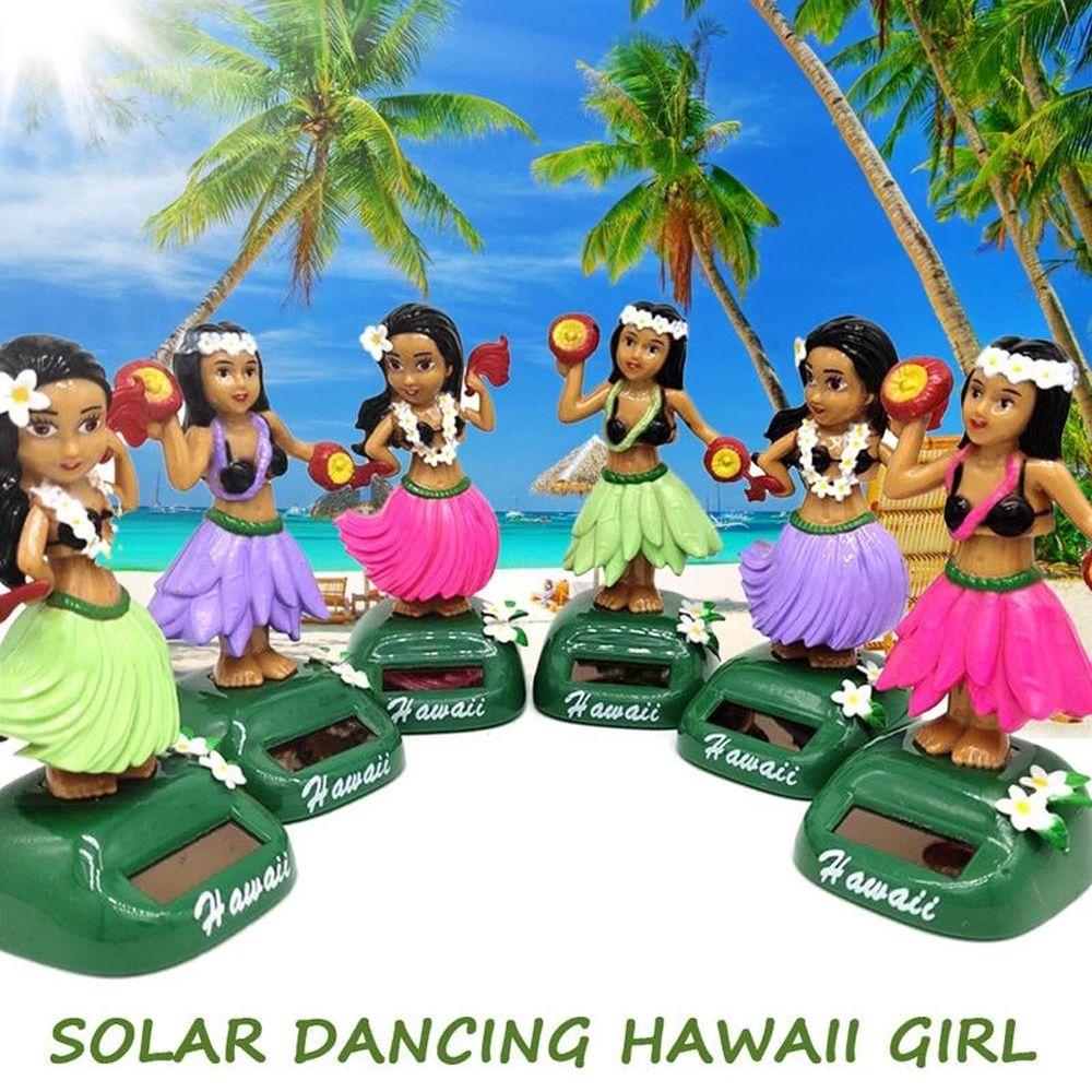 Toy Hula Dancer Solar Swinging Doll Dancing Hula Girl Swinging Hawaiian Girl Shaking Head Doll