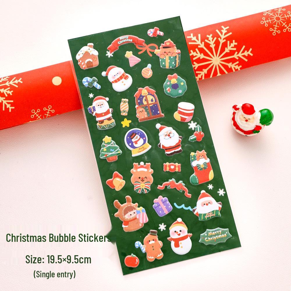 

Рождественские наклейки: Милое украшение своими руками для студентов и подарков 19.5 x 9.5 cm