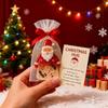 Q1FD Little Pocket Christmas Hug, Christmas Pocket Hug Gifts with Encouragement Cards, Santa Mini Charm Ornaments,