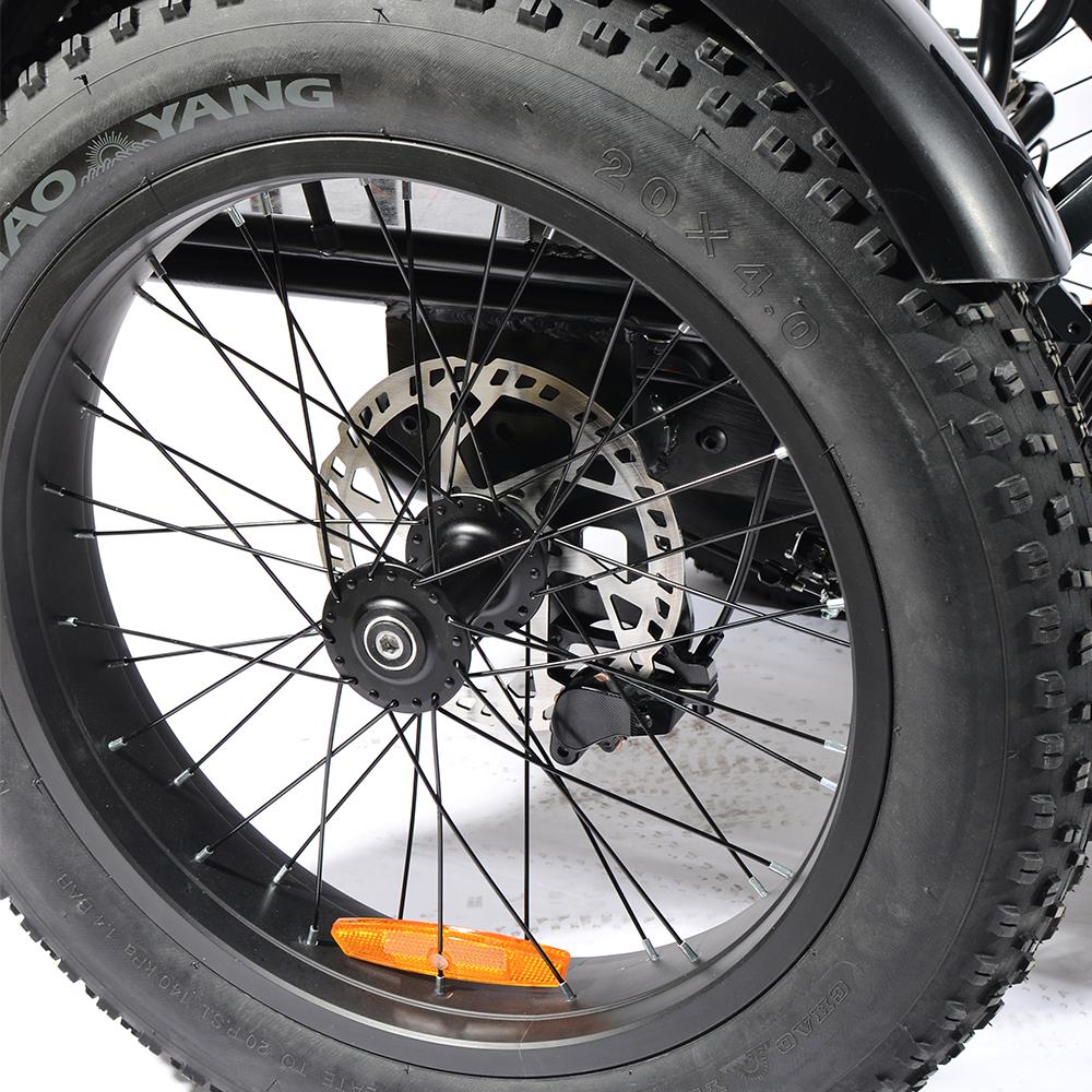 PULUMA SL001 Dual Motor Electric Cargo Trike, Dual Battery 48V 27Ah 7-Speed with Hydraulic Brakes