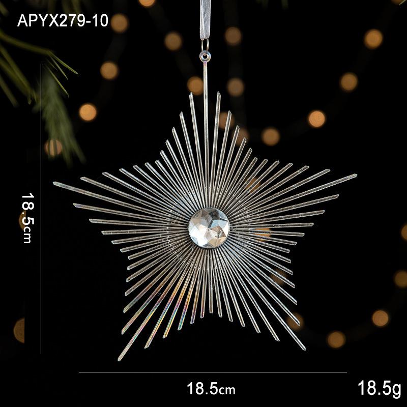 Colorful Acrylic Ice Crystal Christmas Tree Ornaments