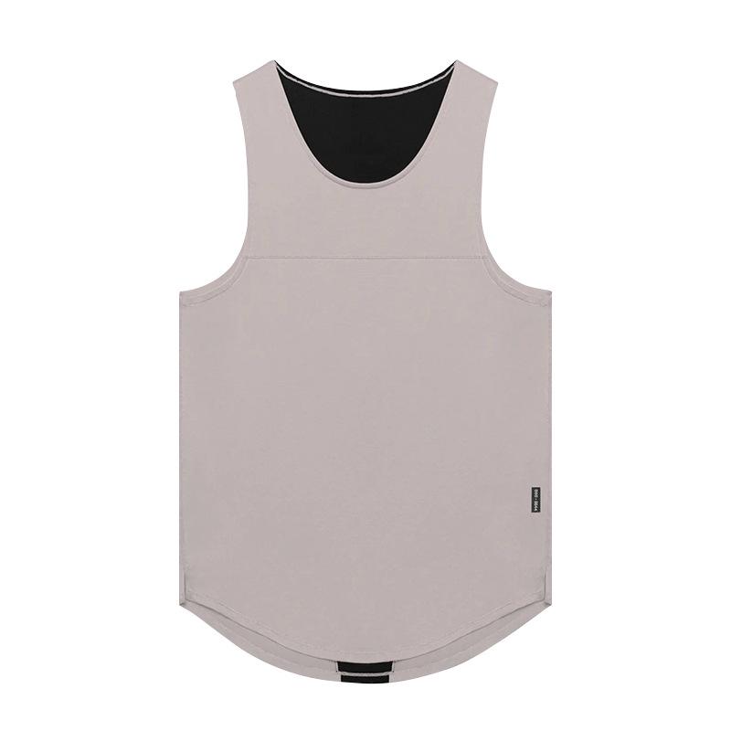 Men's Summer Elastic Fitness Vest - Stylish Printed Sleeveless T-Shirt