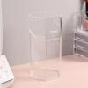 Clear Acrylic Flip Dustproof Storage Box for Makeup Brushes and Eyebrow Pencils